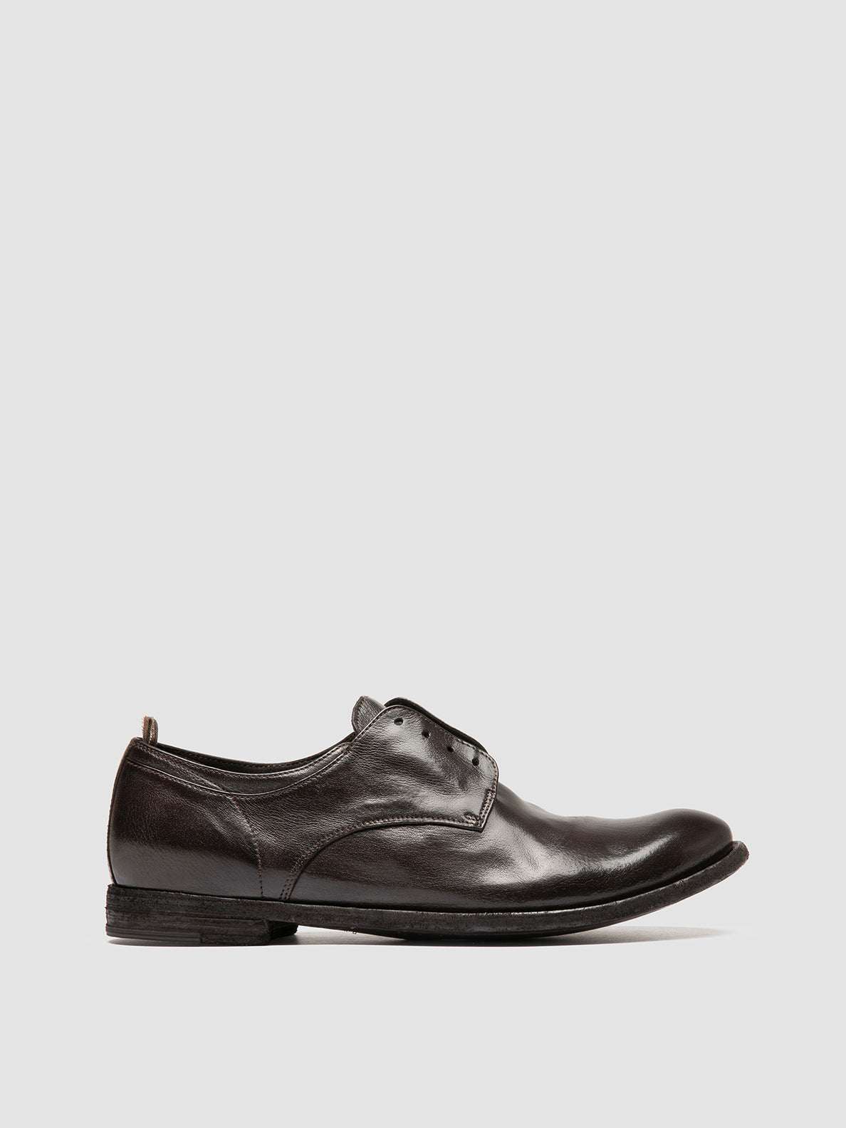 Mens Brown Leather Derby Shoes: ARCHIVE 500 Officine Creative Mens Brown Leather Derby Shoes: ARCHIVE 500 Officine Creative