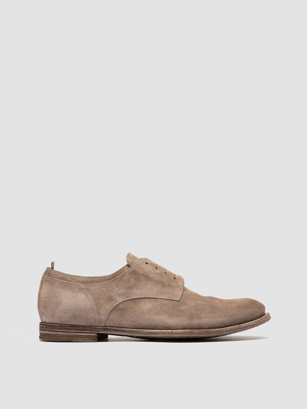 Mens Taupe Suede Derby Shoes: ARCHIVE 500 Mens Taupe Suede Derby Shoes: ARCHIVE 500