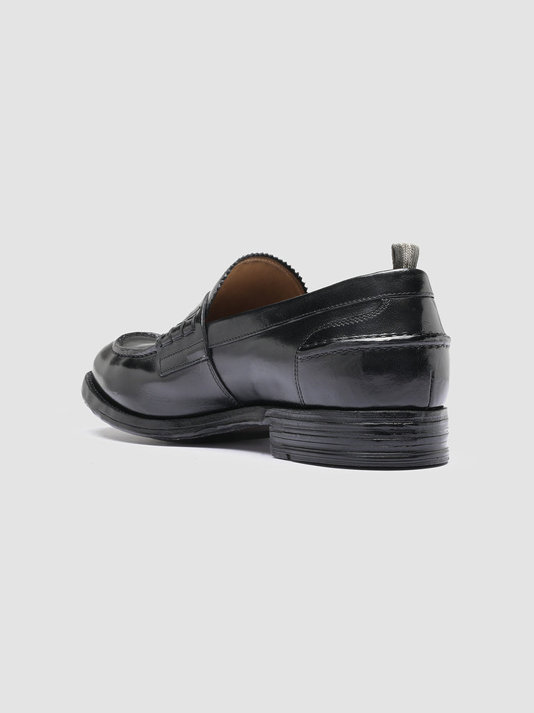 BALANCE 011 Nero - Black Leather Penny Loafers Men Officine Creative - 4