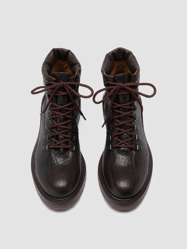 BOSS 003 - Brown Leather Lace Up Boots