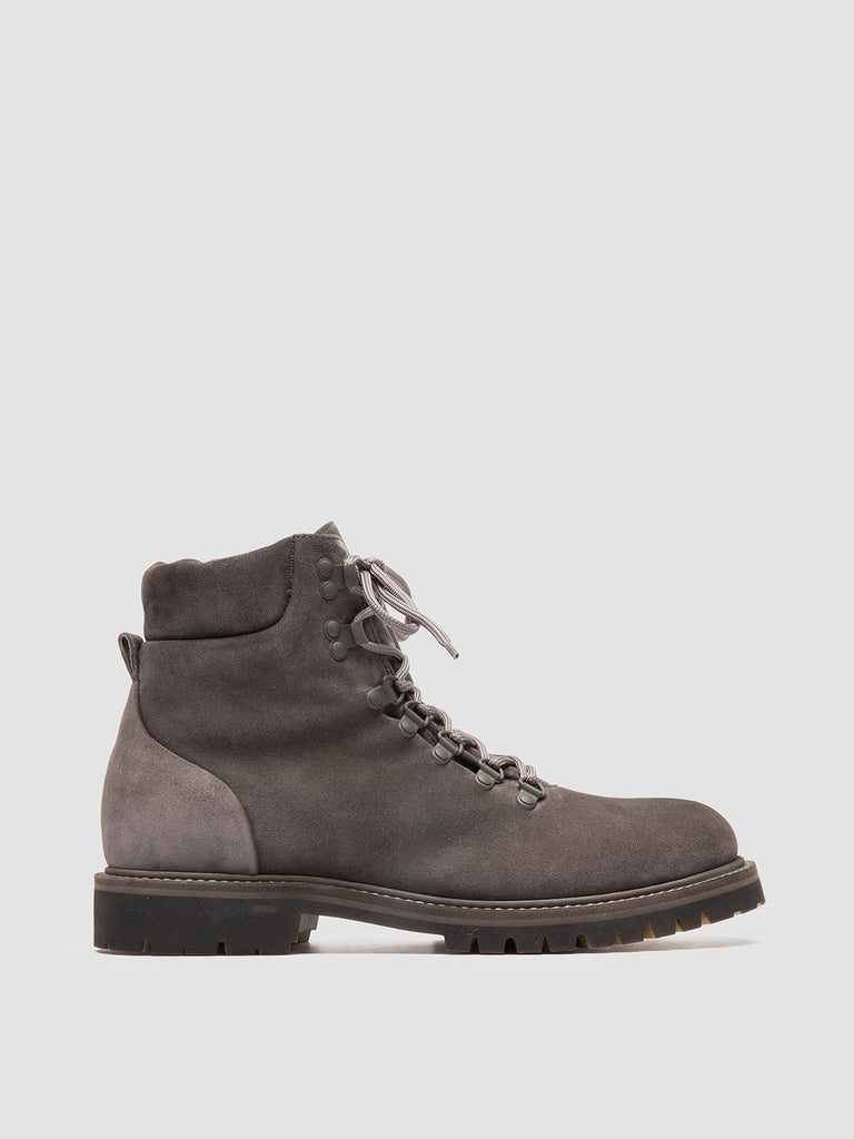 BOSS 006 - Gray Suede Lace Up Boots