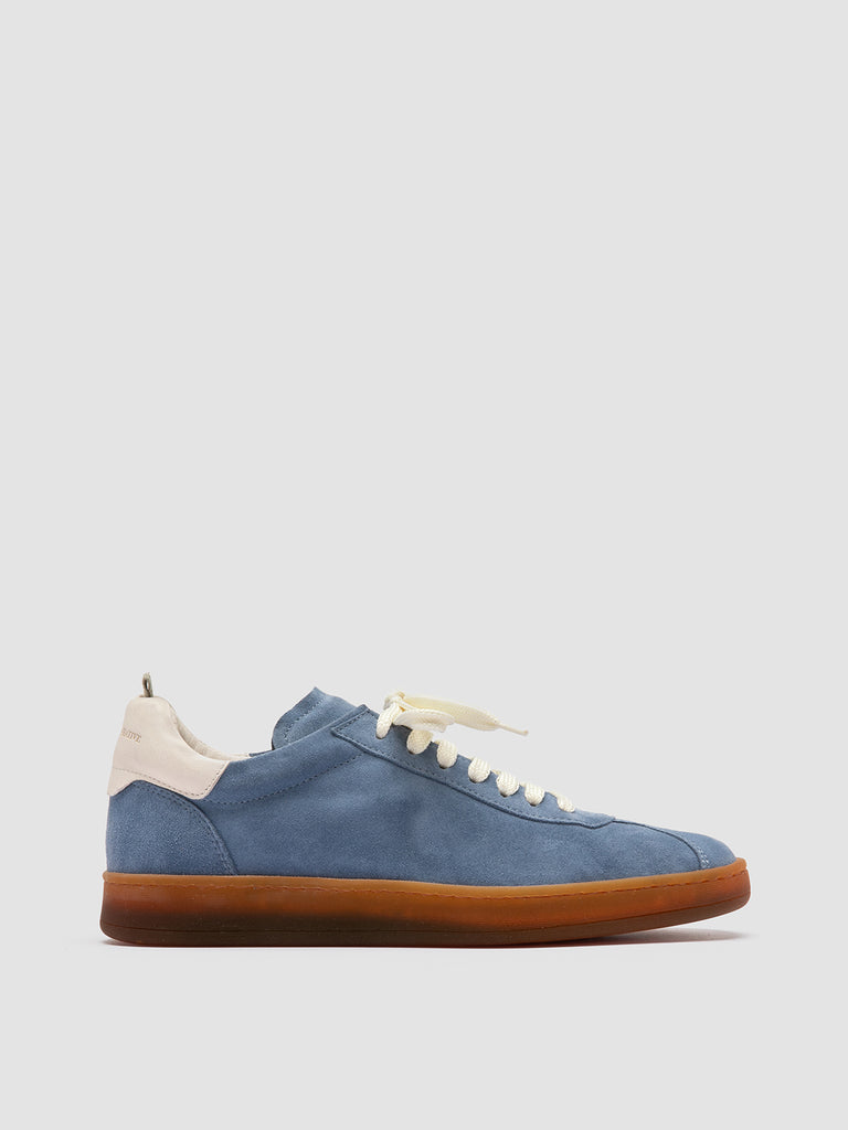 DESTINY 101 Indigo - Blue Leather and Suede Low Top Sneakers Women Officine Creative - 1