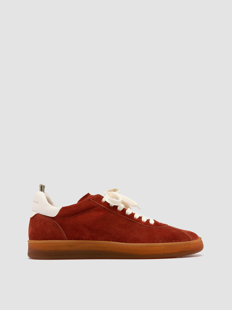 DESTINY 101 Rust - Red Leather and Suede Low Top Sneakers Women Officine Creative - 1