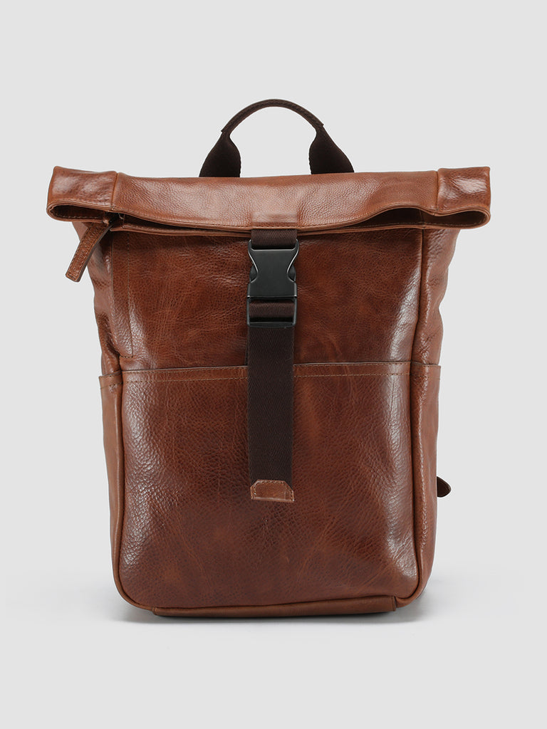 EQUIPAGE 001 Cotto - Brown Leather Backpack Officine Creative - 1