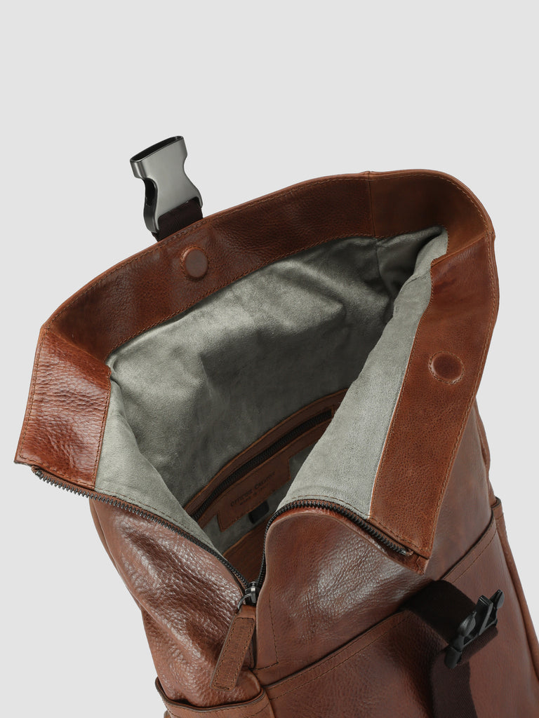 EQUIPAGE 001 Cotto - Brown Leather Backpack Officine Creative - 6
