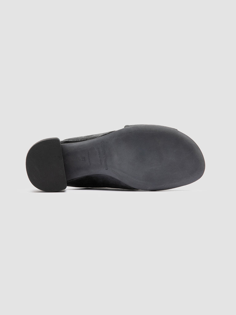 HADRY 007 Nero - Black Leather Slide Sandals Women Officine Creative - 5