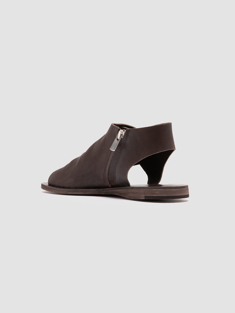 ITACA 033 Coffee - Brown Leather sandals Women Officine Creative - 4