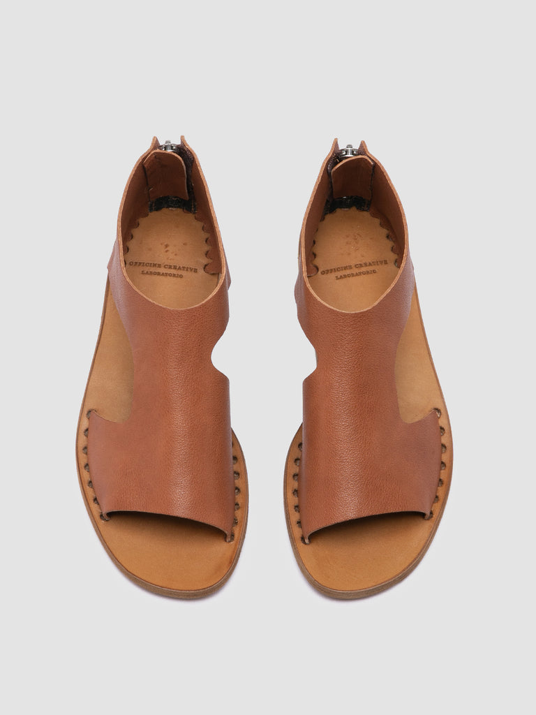 ITACA 047 Santiago - Brown Leather Back Strap Sandals Women Officine Creative - 2