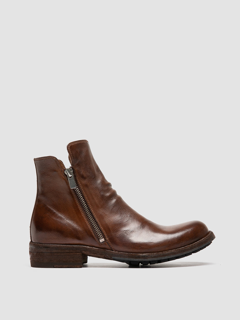 LEGRAND 200 - Brown Leather Zip Boots