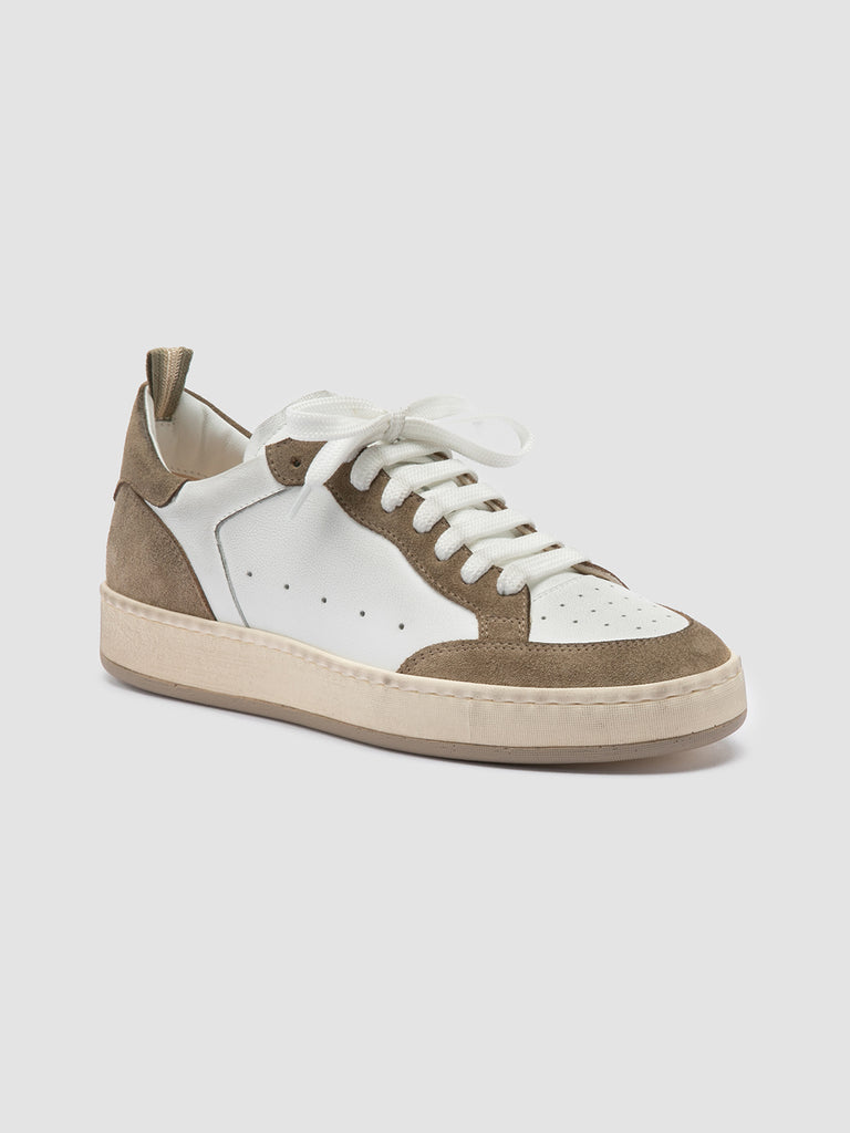 MAGIC 101 Dirty Sand - Bicolor Leather and Suede Low Top Sneakers Women Officine Creative - 3