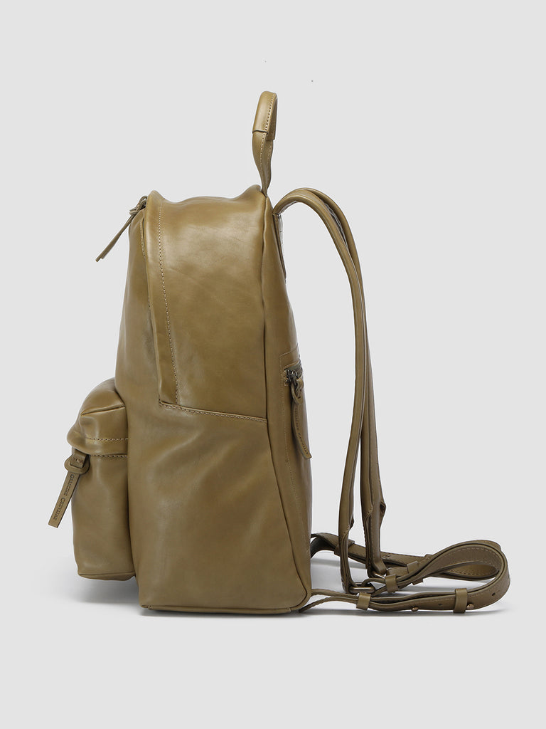 MINI PACK Fir Green - Green Nappa Leather Backpack Officine Creative - 3