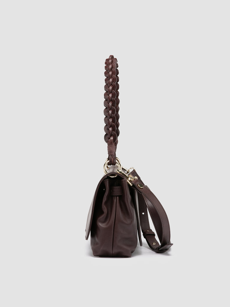 NOLITA WOVEN 212 - Burgundy Nappa Leather Shoulder Bag
