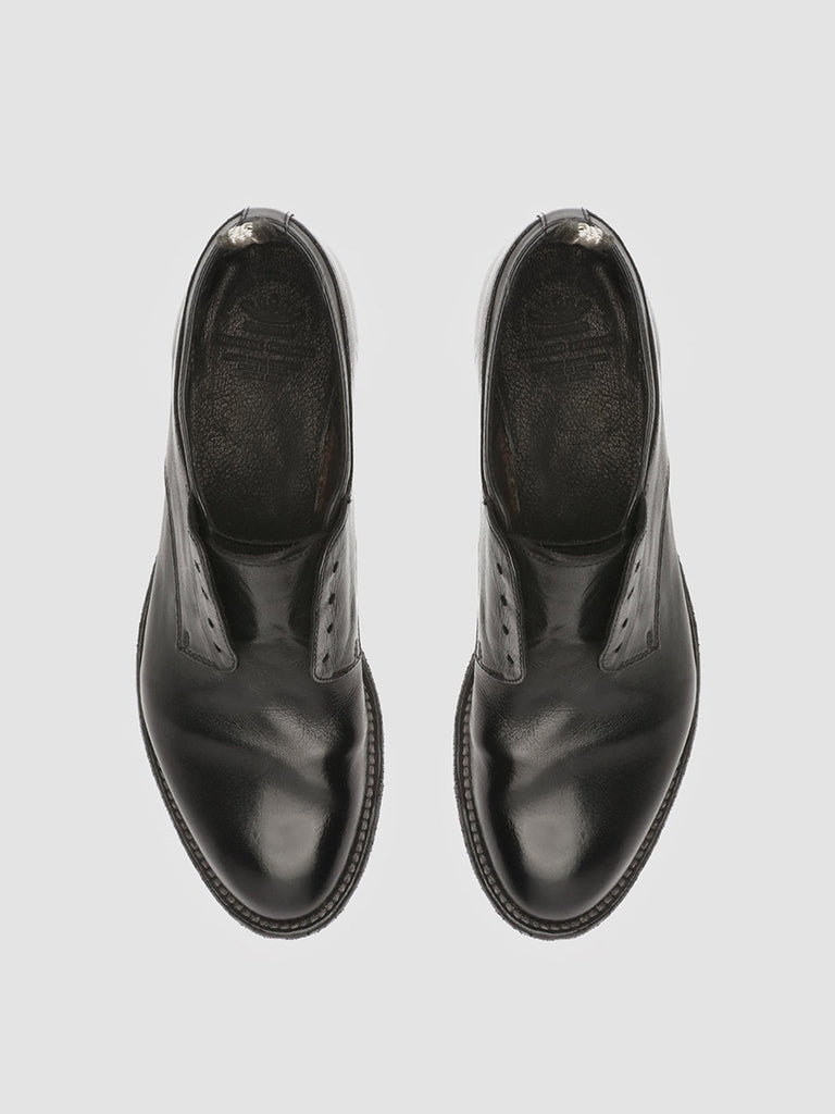 LEXIKON 501 Nero - Black Leather Derby Shoes Women Officine Creative - 2