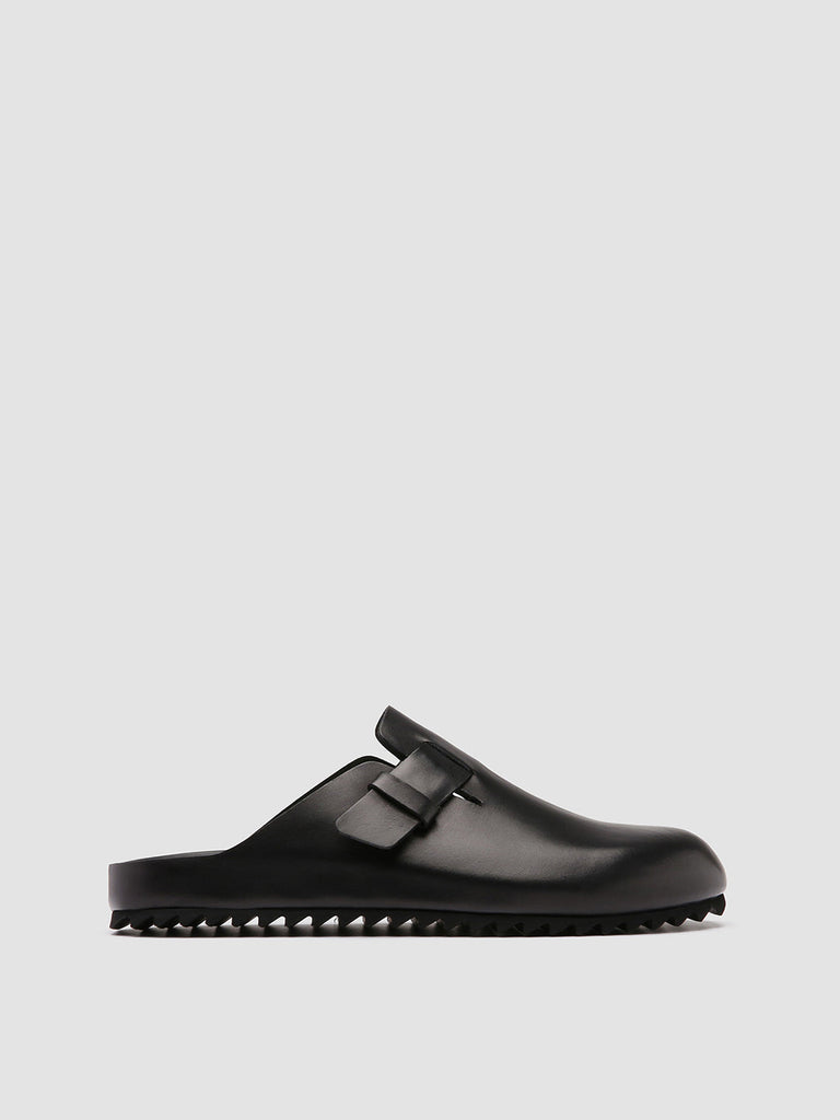 AGORÀ 004 Nero - Black Leather Sandals Men Officine Creative - 1