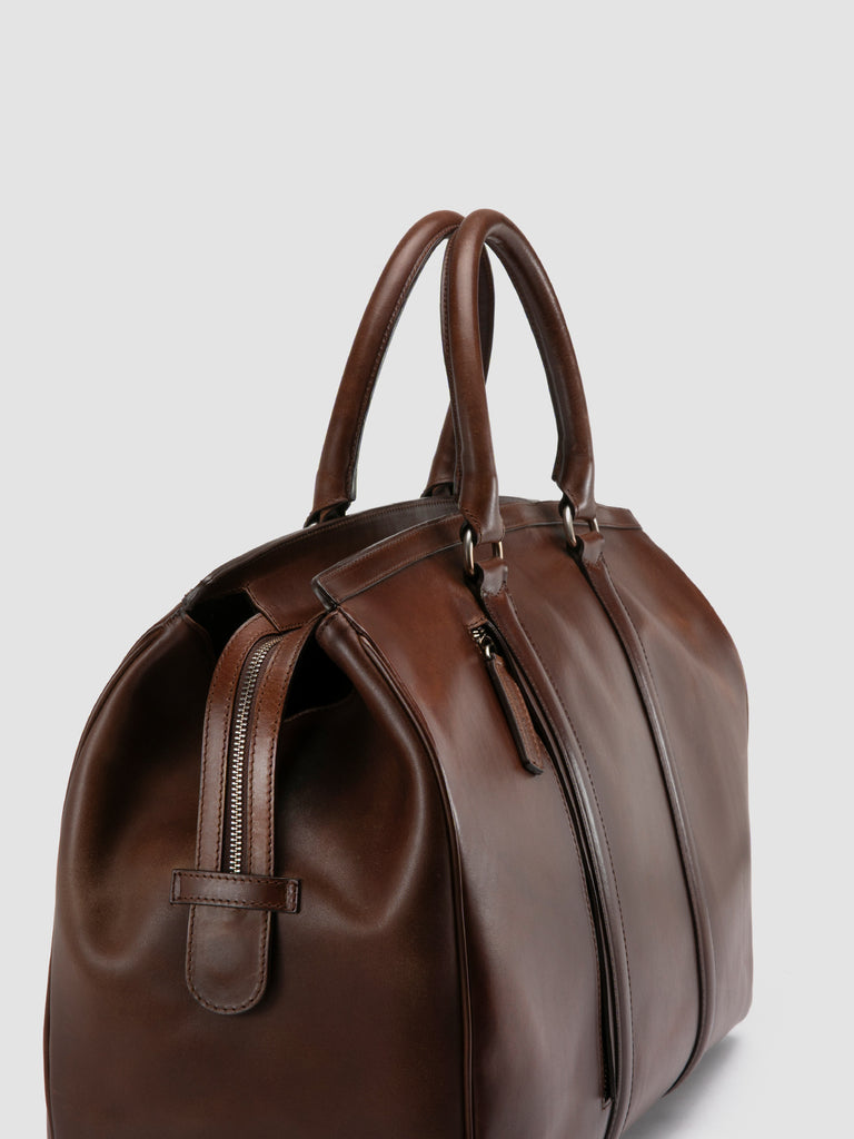 QUENTIN 009 T.Moro - Brown Leather Bag Men Officine Creative - 6
