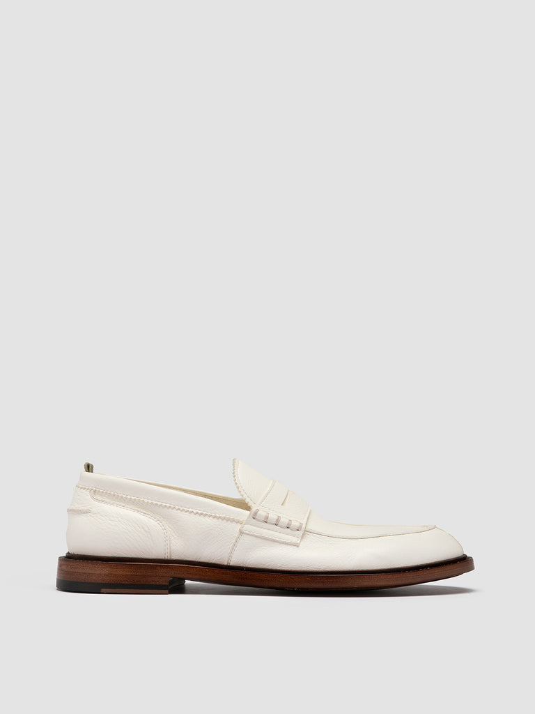 SAX 001 Bianco - White Leather Penny Loafers Men Officine Creative - 1
