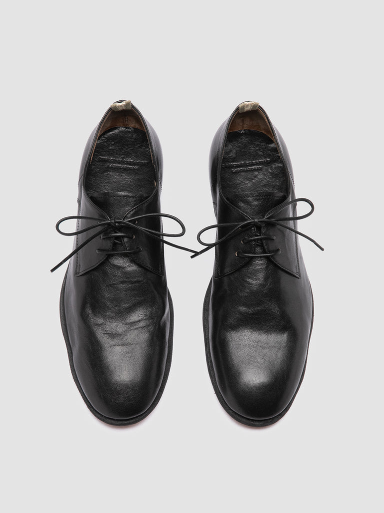 SOLITUDE 002 Nero - Black Leather Derby Shoes Men Officine Creative - 2