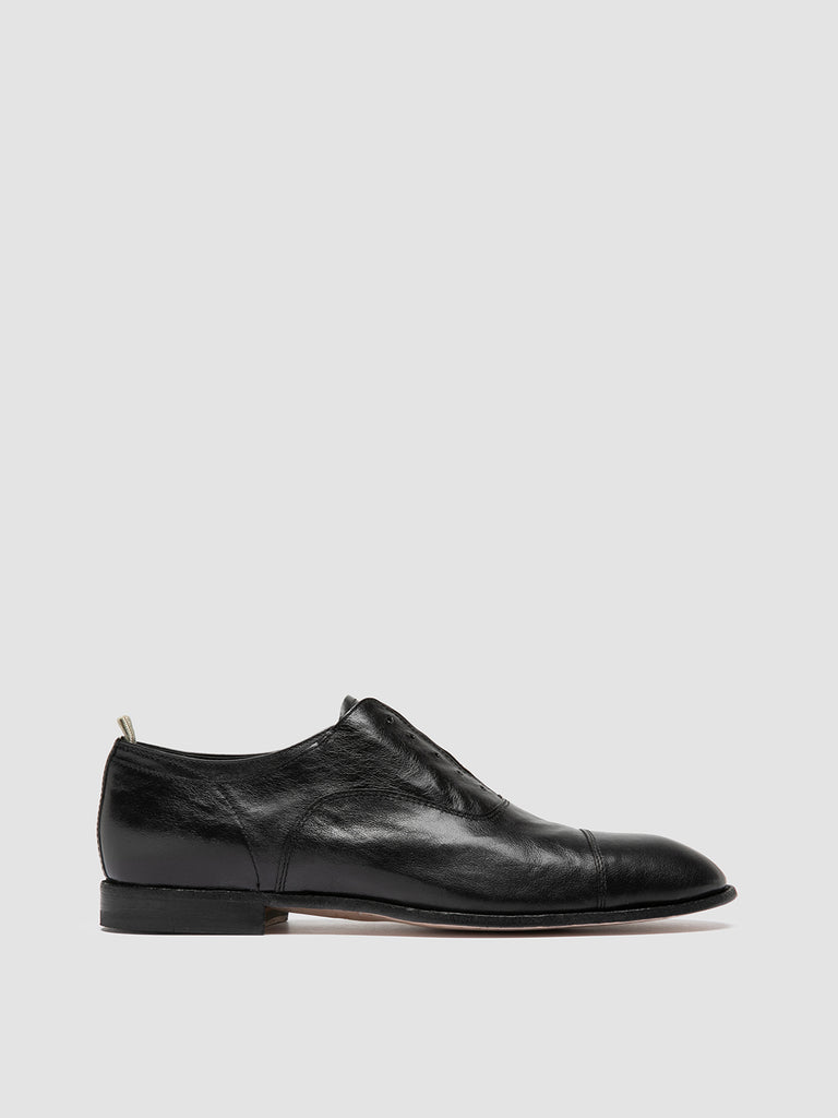 SOLITUDE 003 - Black Leather Oxford Shoes