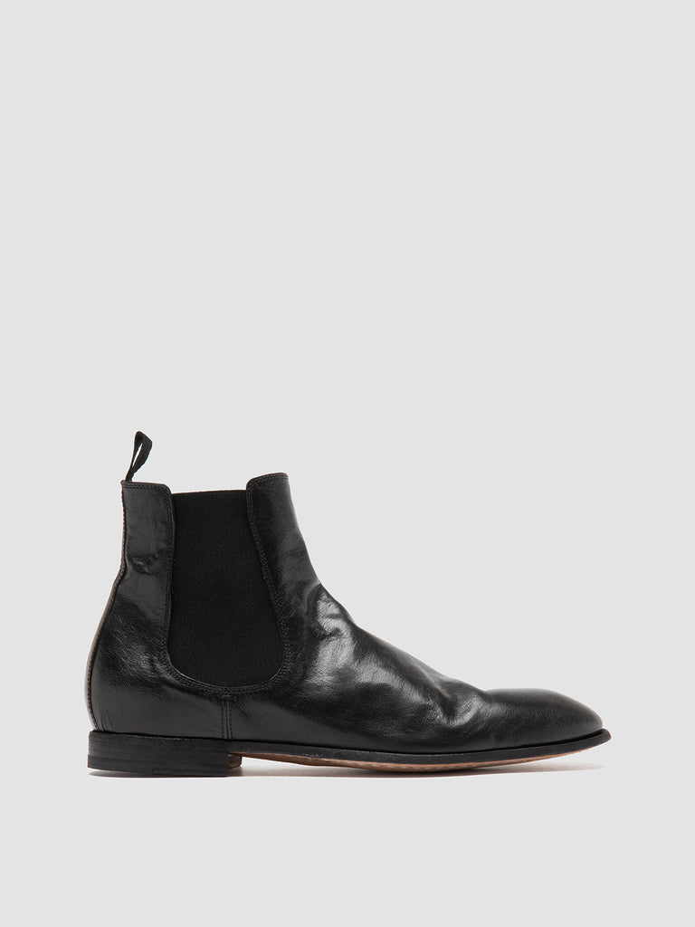 SOLITUDE 004 Nero - Black Leather Chelsea Boots Men Officine Creative - 1