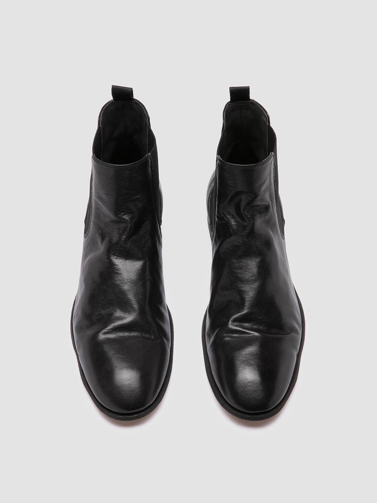 SOLITUDE 004 Nero - Black Leather Chelsea Boots Men Officine Creative - 2