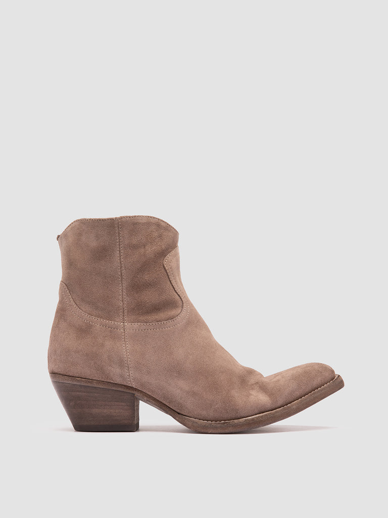 WANDA DD 103 - Taupe Suede Zip Boots