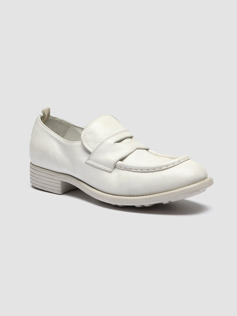 CALIXTE 020 Vapore - White Leather loafers Women Officine Creative - 3