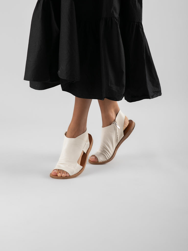 ITACA 033 Nebbia - White Leather sandals Women Officine Creative - 5