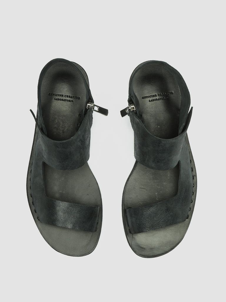 ITACA 039  Nero - Black Leather Sandals Women Officine Creative - 2