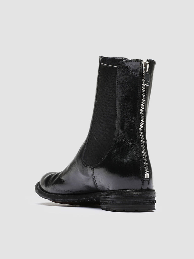 LEXIKON 073 Nero - Black Leather Chelsea Boots Women Officine Creative - 4
