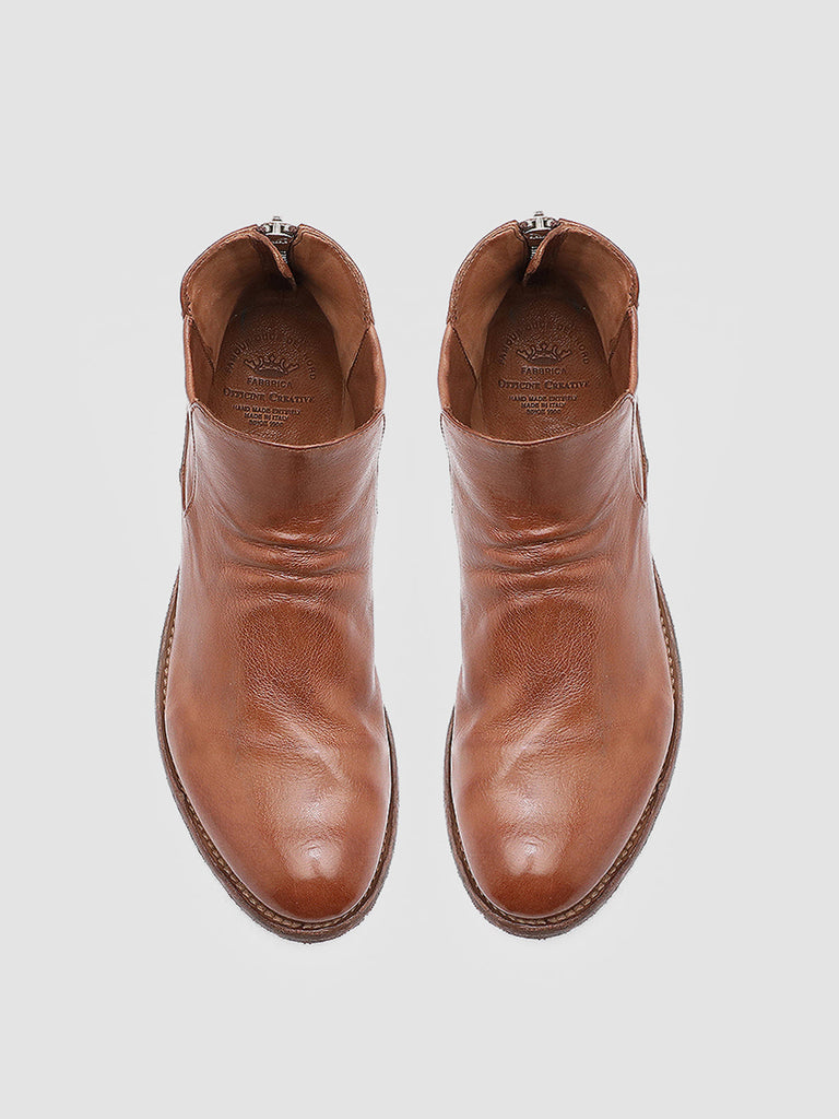 LEXIKON 528 Vecchio Sughero - Brown Leather Booties Women Officine Creative - 2