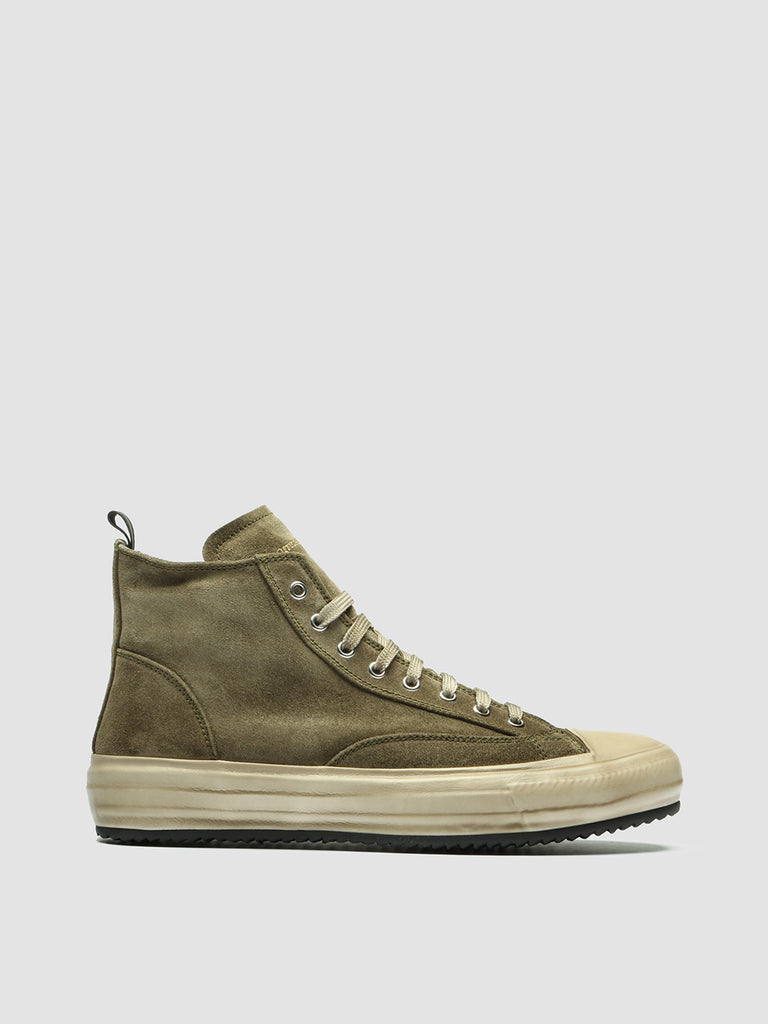 MES 011 - Taupe Suede High-Top Sneakers