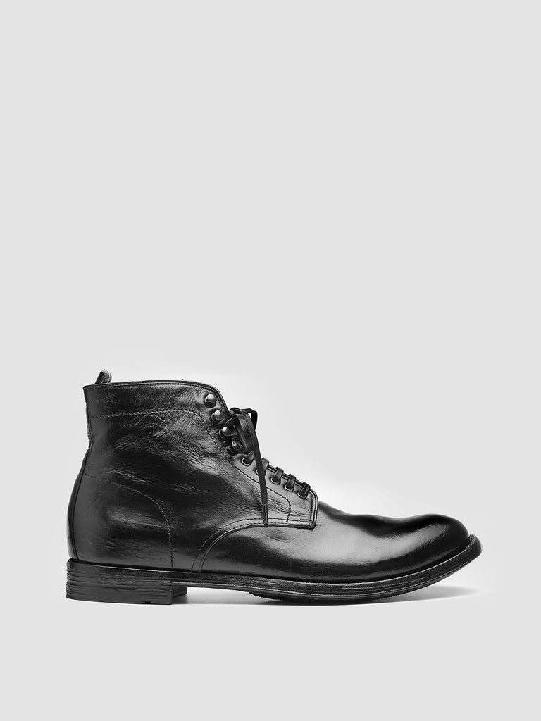 ANATOMIA 013 Nero - Black Leather Ankle Boots Men Officine Creative - 1