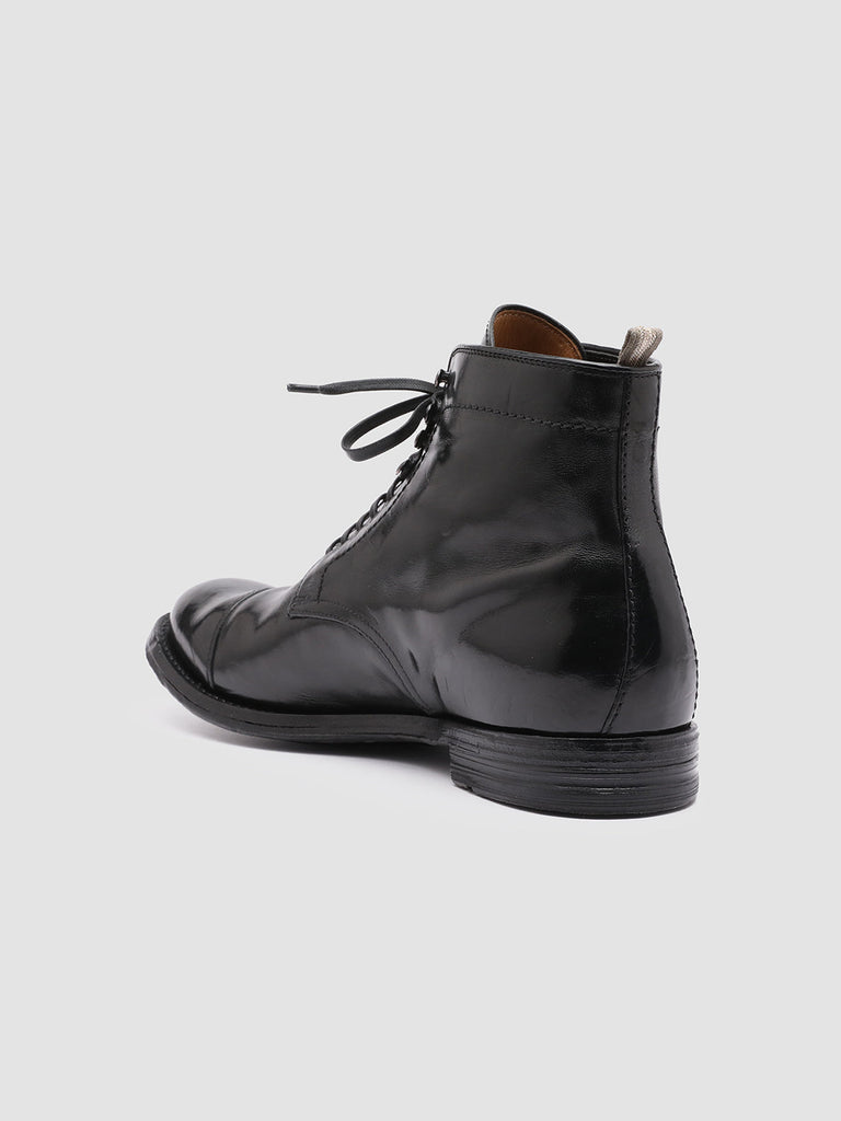 ANATOMIA 016 Nero - Black Leather Ankle Boots Men Officine Creative - 4