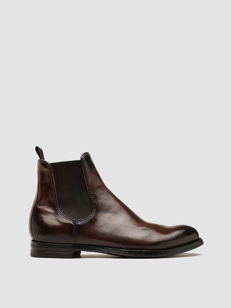 ANATOMIA 083 Caffe’ - Brown Leather Chelsea Boots Men Officine Creative - 1