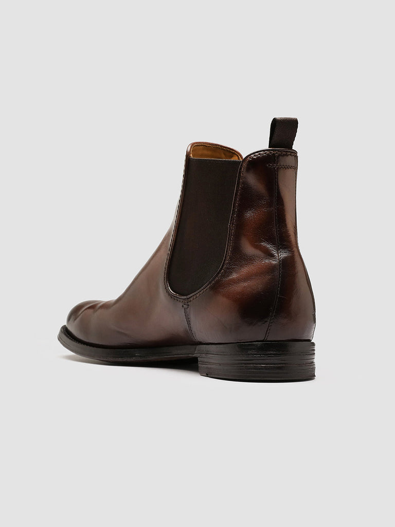 ANATOMIA 083 Caffe’ - Brown Leather Chelsea Boots Men Officine Creative - 4