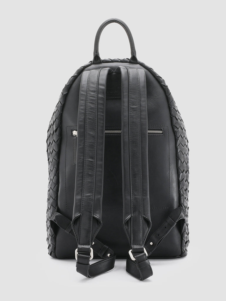 ARMOR 04 Nero - Black Leather backpack Officine Creative - 4