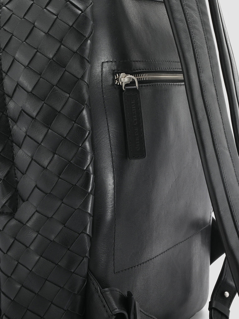 ARMOR 04 Nero - Black Leather backpack Officine Creative - 7