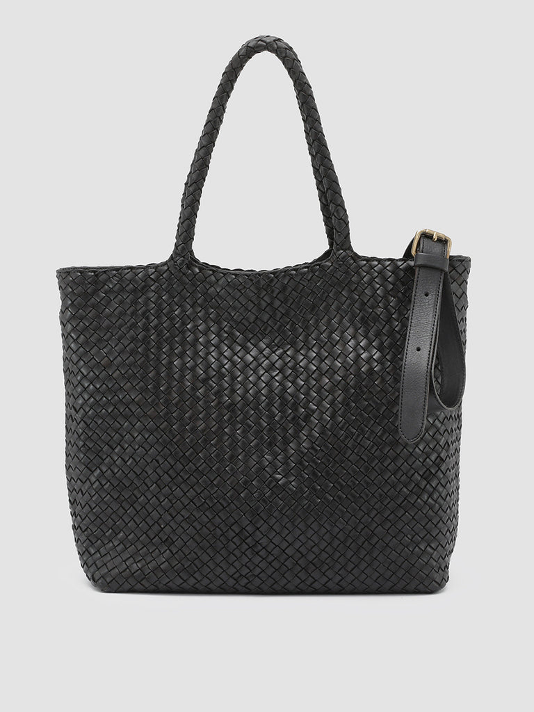 OC CLASS 511 Nero - Black Leather Tote Bag Officine Creative - 4