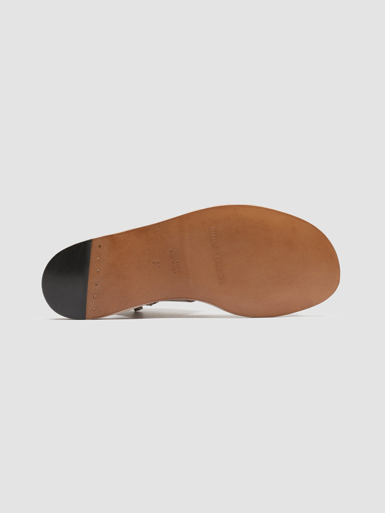 ITACA 039 Platino - Taupe Leather Sandals Women Officine Creative - 5