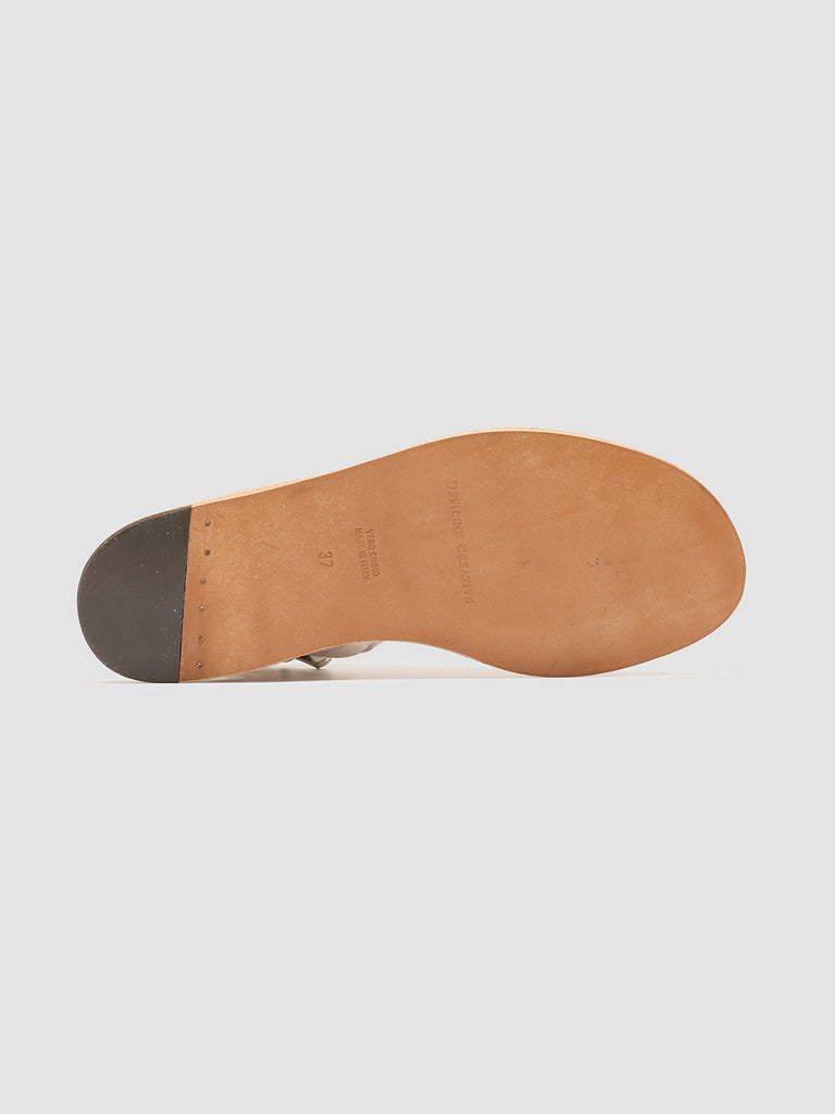 ITACA 044 Nebbia - White Leather Sandals Women Officine Creative - 5