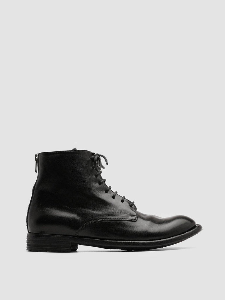 LEXIKON 123 Nero - Black Leather Booties Women Officine Creative - 1
