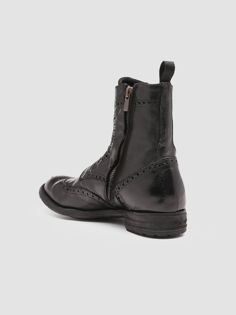 LEXIKON 131 Nero - Black Leather Boots Women Officine Creative - 4