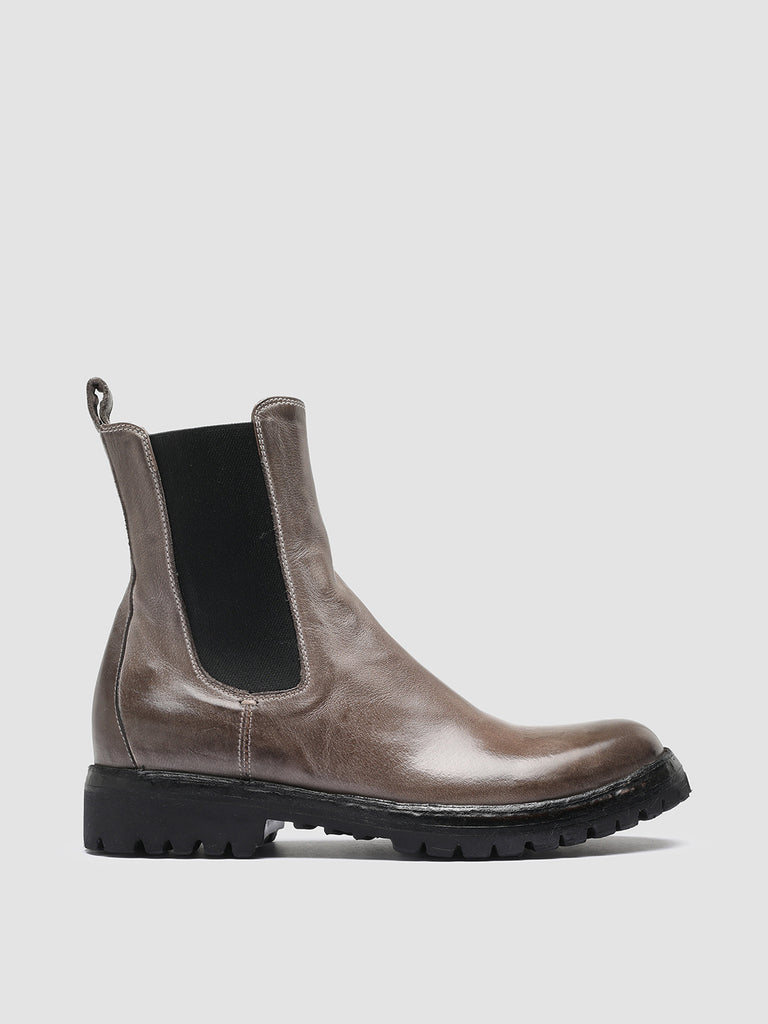 LORAINE 004 - Taupe Leather Chelsea Boots