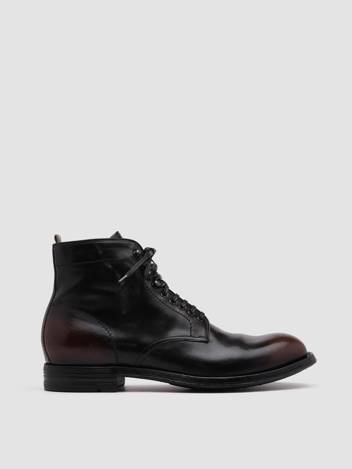 Mens Black Leather Boots BALANCE 003