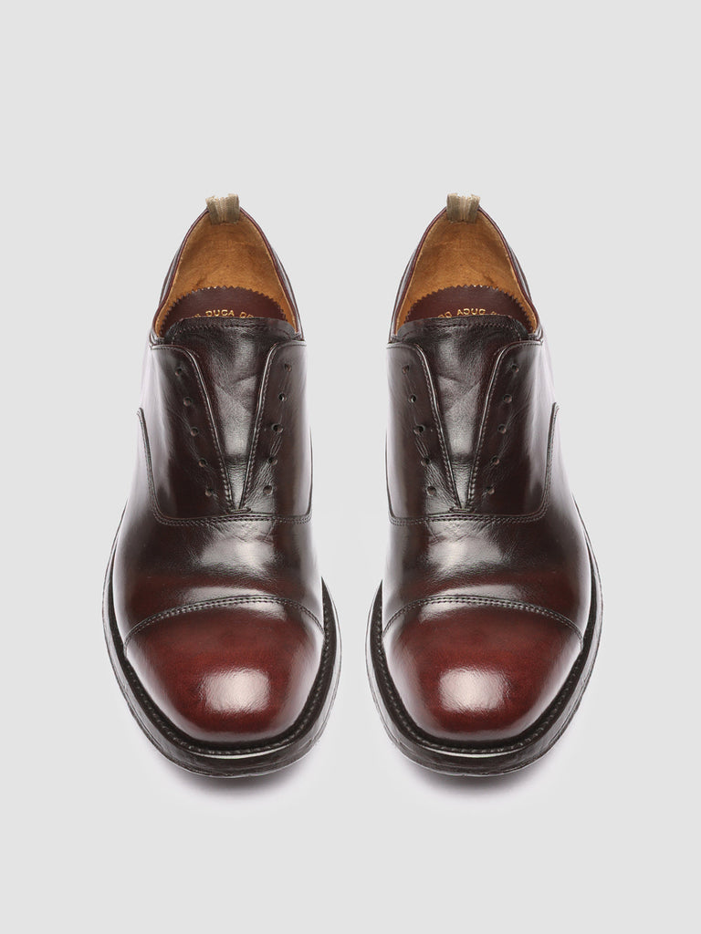 BALANCE 006 Bordo T.Moro - Burgundy Leather Oxford Shoes Men Officine Creative - 2