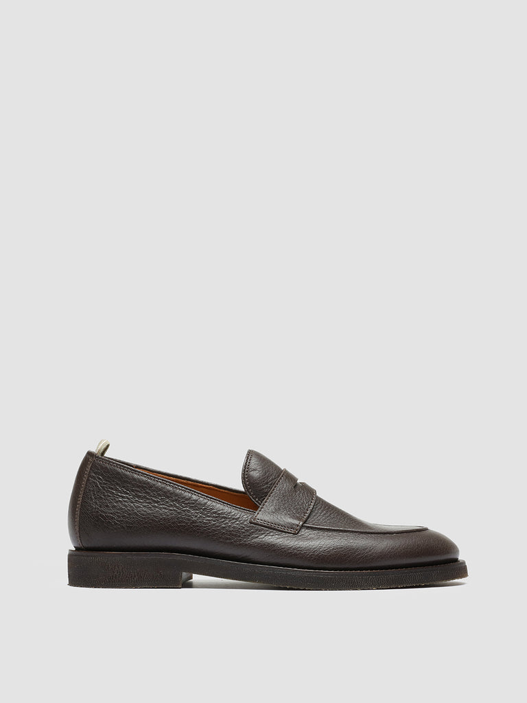 OPERA FLEXI 101 - Brown Leather Penny Loafers