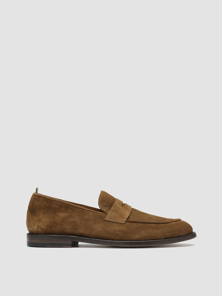 OPERA 001 - Brown Suede Penny Loafers
