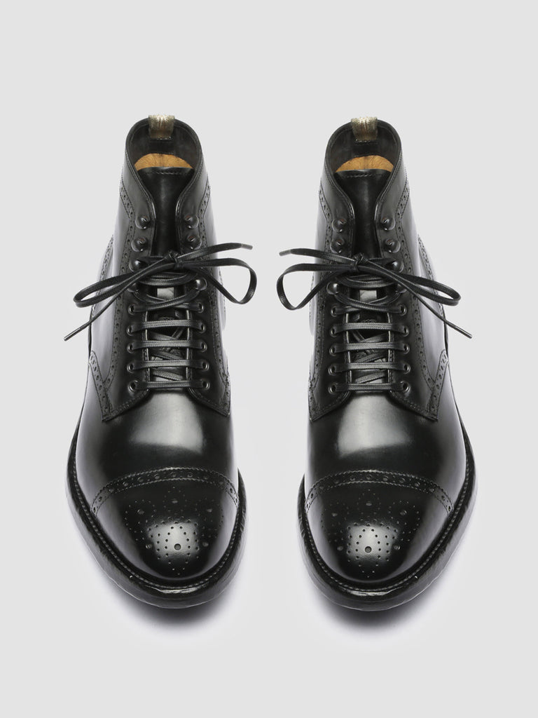 TEMPLE 004 Nero - Black Leather Ankle Boots Men Officine Creative - 2