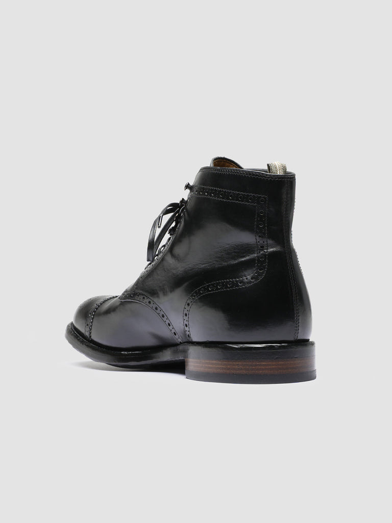 TEMPLE 004 Nero - Black Leather Ankle Boots Men Officine Creative - 4