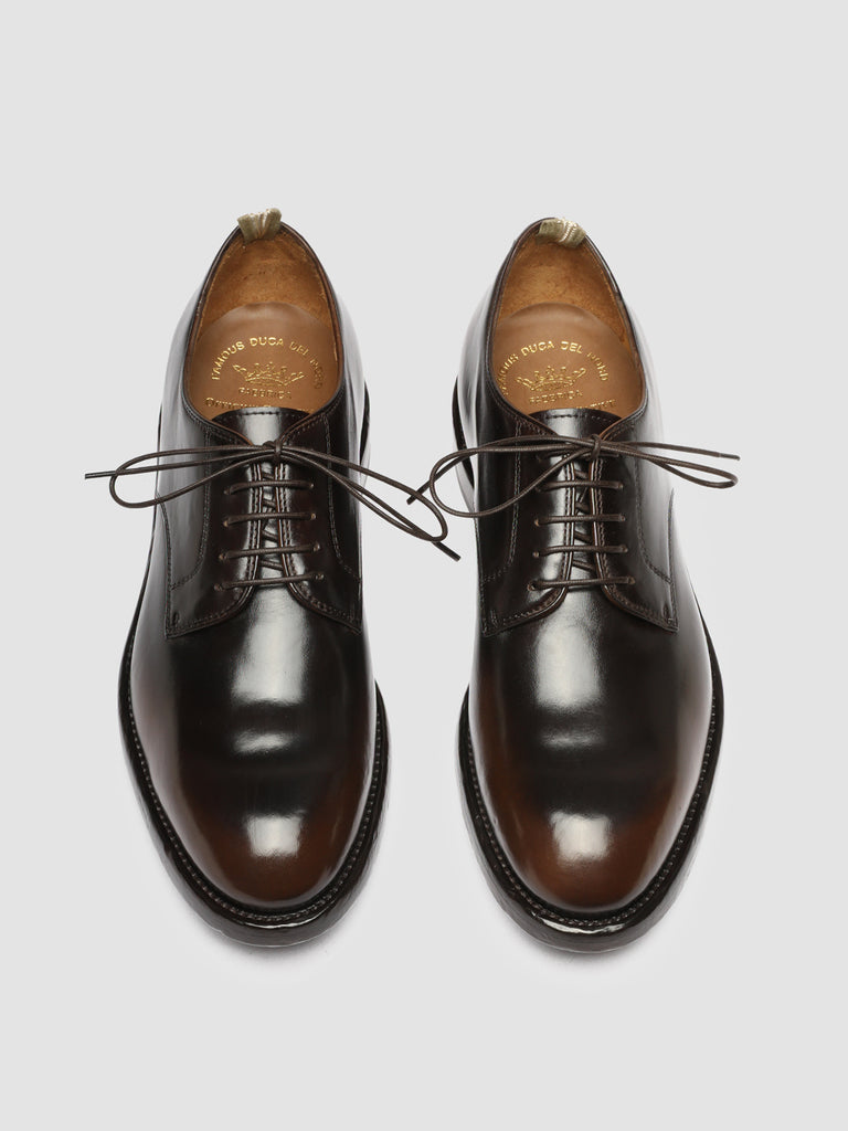 TEMPLE 018 Toscano/T.Moro - Brown Leather Derby Shoes Men Officine Creative - 2